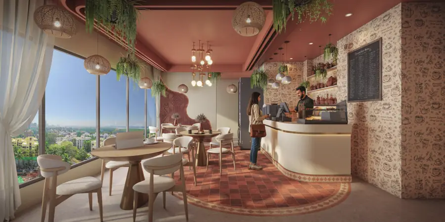 Elegant cafe