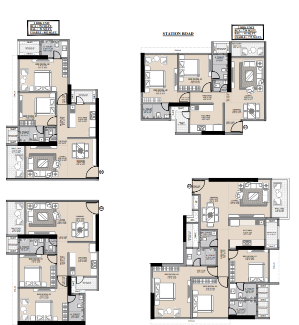 Typical floor unit plan