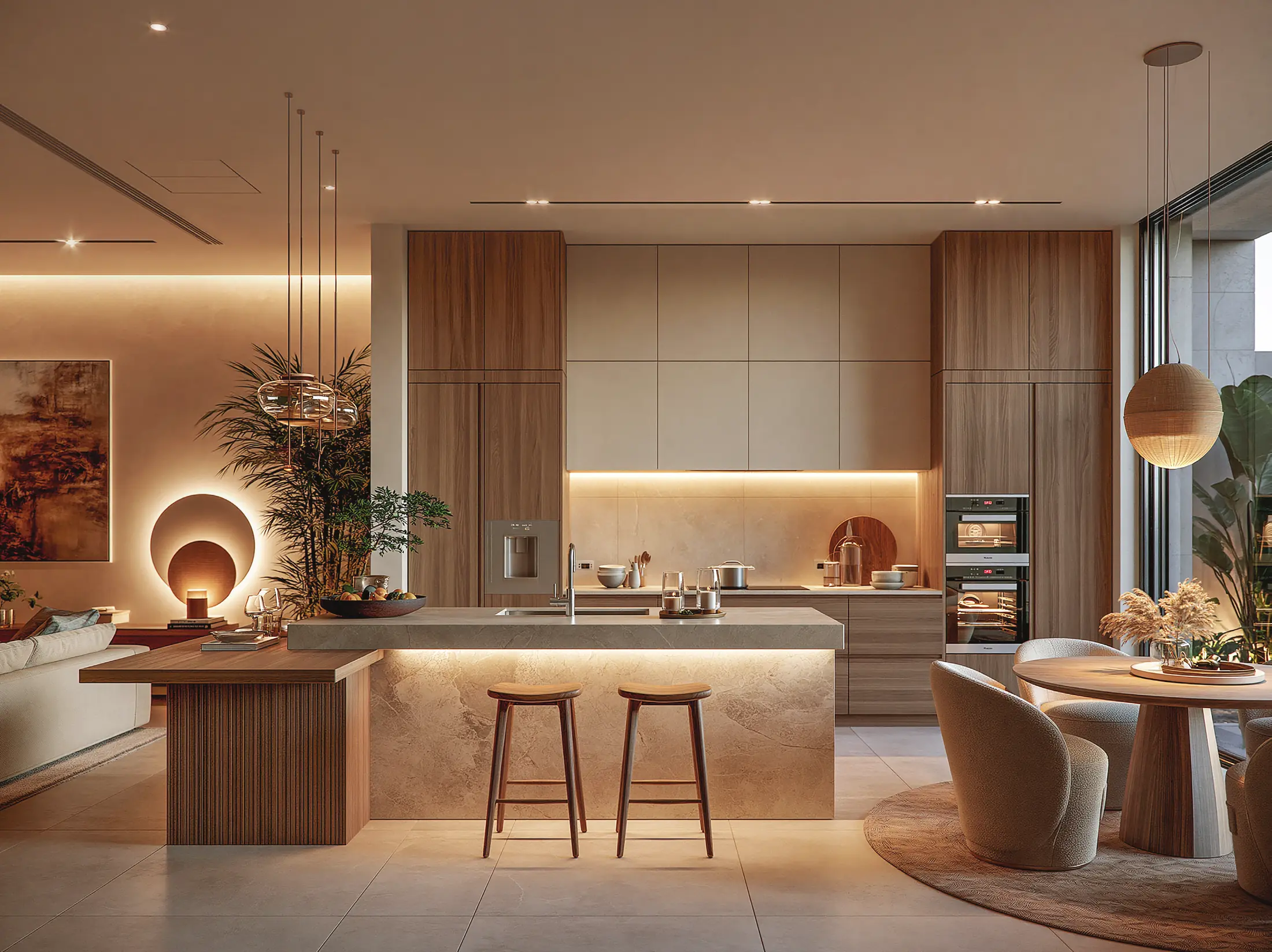 Well-planned kitchen with premium fittings