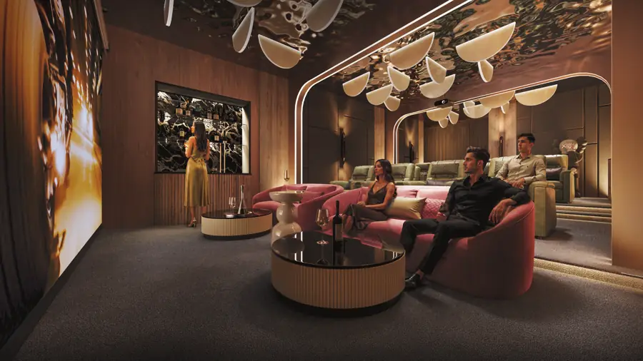 Indoor screening room